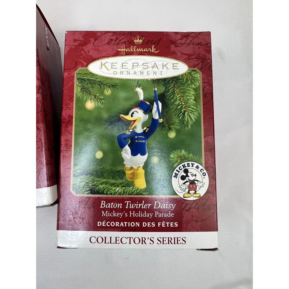 Vtg Lot Of 3 HALLMARK Keepsake MICKEY MOUSE Minnie Donald Disney X’mas‎ ORNAMENT